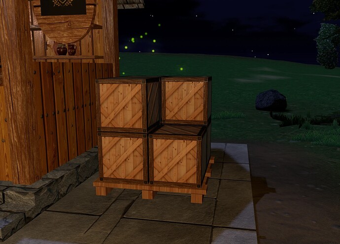 The crate stacks beside every HUB